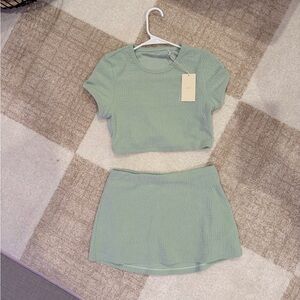 Kith mint skirt set NWT size medium top and xs bottom